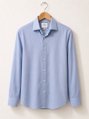 Charles Tyrwhitt Sky Blue Slim Fit Non-Iron Button Down Dress Shirt